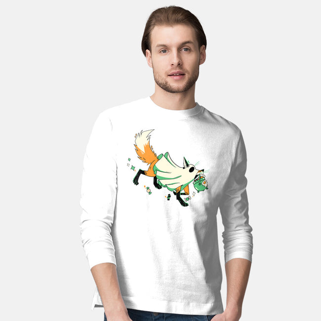 Fox Ghost-Mens-Long Sleeved-Tee-GloamingFoxes