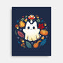 Kitten Ghost Autumn-None-Stretched-Canvas-Vallina84