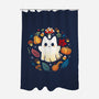 Kitten Ghost Autumn-None-Polyester-Shower Curtain-Vallina84