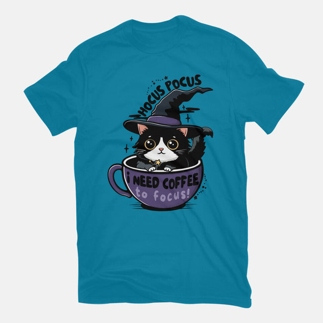 I Need Coffee To Focus-Womens-Fitted-Tee-Trendlory