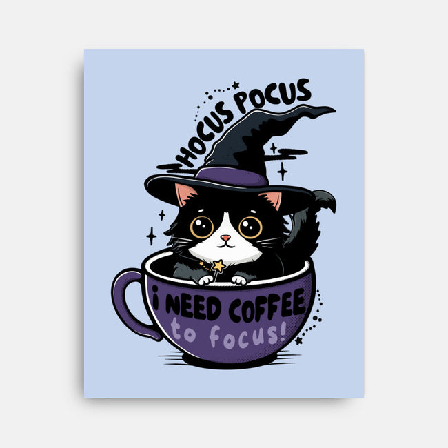 I Need Coffee To Focus-None-Stretched-Canvas-Trendlory