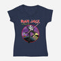 Iron Jack-Womens-V-Neck-Tee-Barbadifuoco