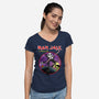 Iron Jack-Womens-V-Neck-Tee-Barbadifuoco