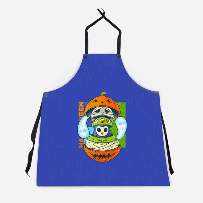 Spooky Doll-Unisex-Kitchen-Apron-spoilerinc