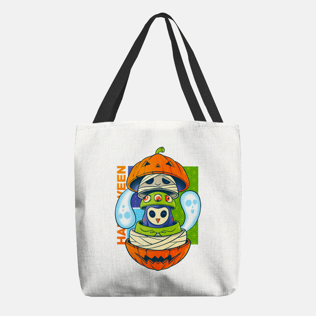 Spooky Doll-None-Basic Tote-Bag-spoilerinc