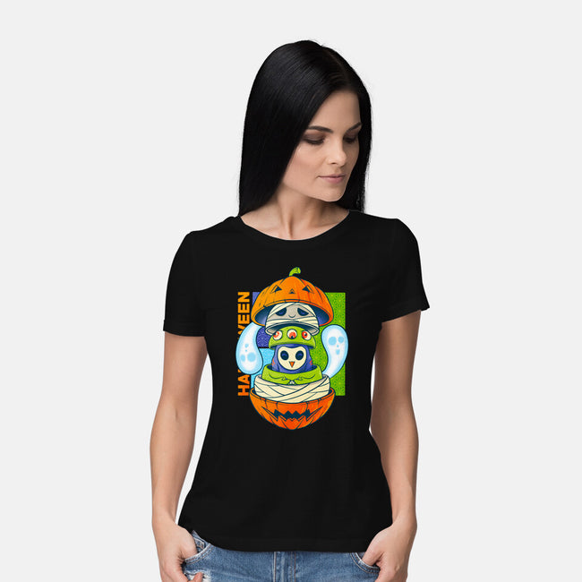 Spooky Doll-Womens-Basic-Tee-spoilerinc