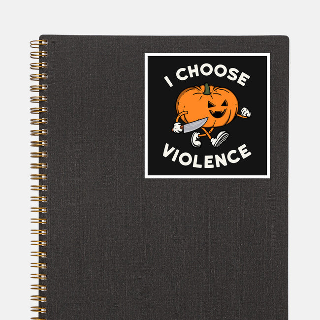 Pumpkin Violence-None-Glossy-Sticker-Melonseta