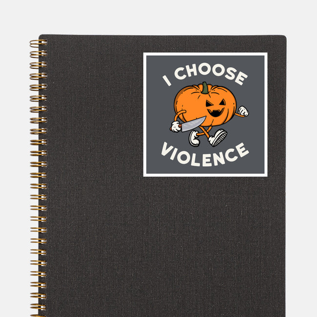 Pumpkin Violence-None-Glossy-Sticker-Melonseta