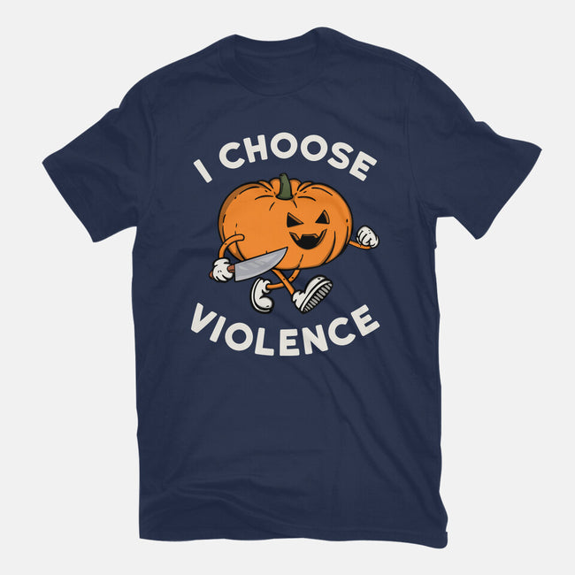 Pumpkin Violence-Womens-Basic-Tee-Melonseta