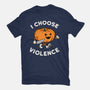 Pumpkin Violence-Womens-Fitted-Tee-Melonseta