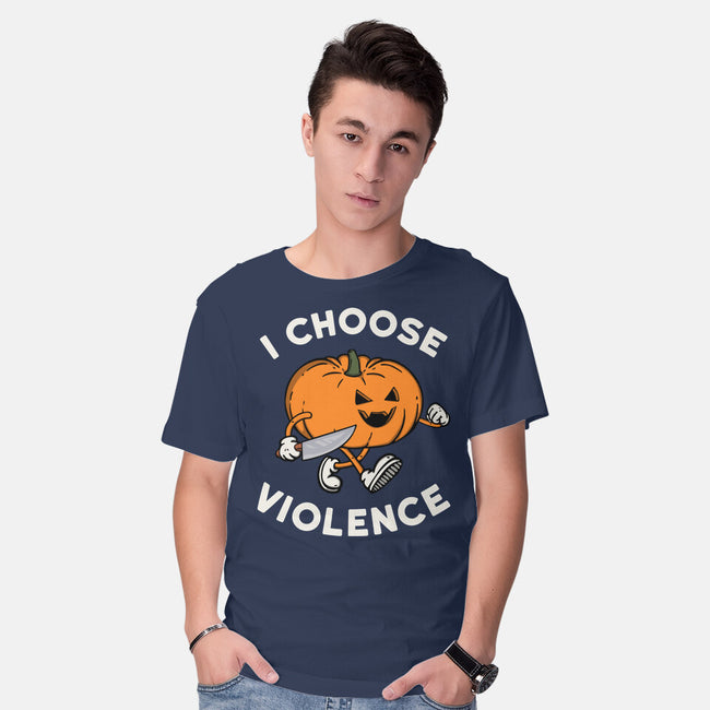 Pumpkin Violence-Mens-Basic-Tee-Melonseta