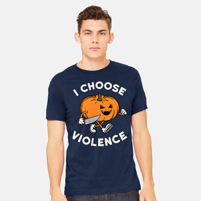 Pumpkin Violence-Mens-Heavyweight-Tee-Melonseta