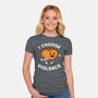 Pumpkin Violence-Womens-Fitted-Tee-Melonseta