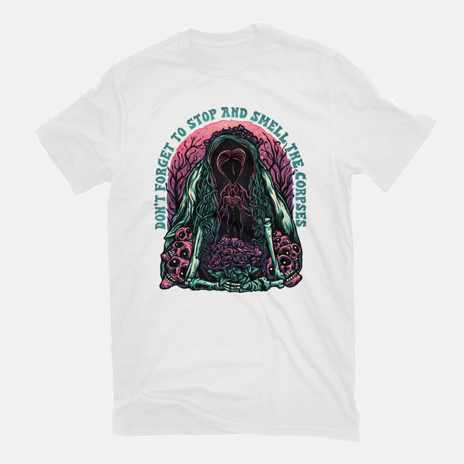 Smell The Corpses-Unisex-Basic-Tee-glitchygorilla