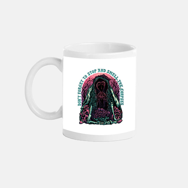 Smell The Corpses-None-Mug-Drinkware-glitchygorilla