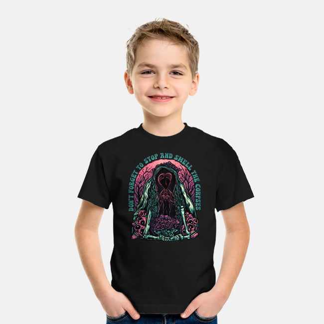 Smell The Corpses-Youth-Basic-Tee-glitchygorilla