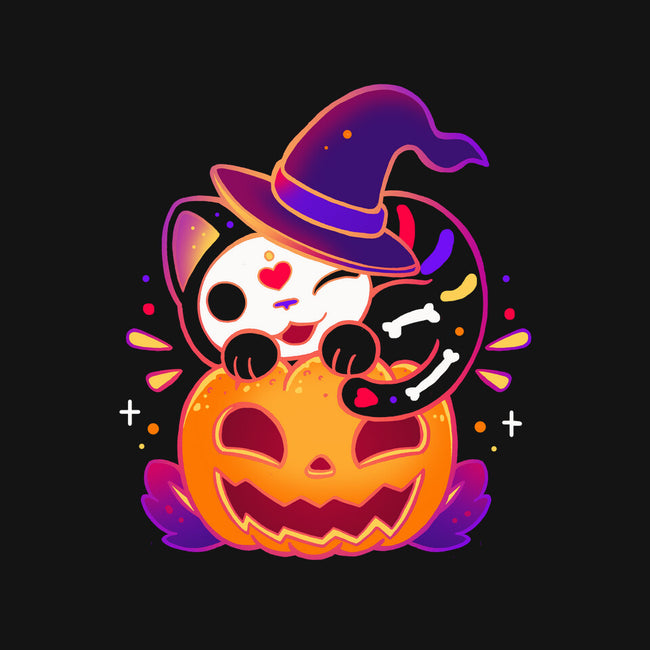 Kitten Witched Pumpkin-None-Glossy-Sticker-Vallina84