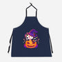 Kitten Witched Pumpkin-Unisex-Kitchen-Apron-Vallina84