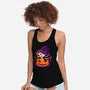 Kitten Witched Pumpkin-Womens-Racerback-Tank-Vallina84