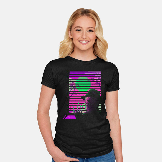 Nostalgia Nightmare-Womens-Fitted-Tee-Donnie