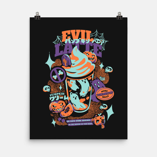 Evil Pumpkin Spice Latte-None-Matte-Poster-Estudio Horta