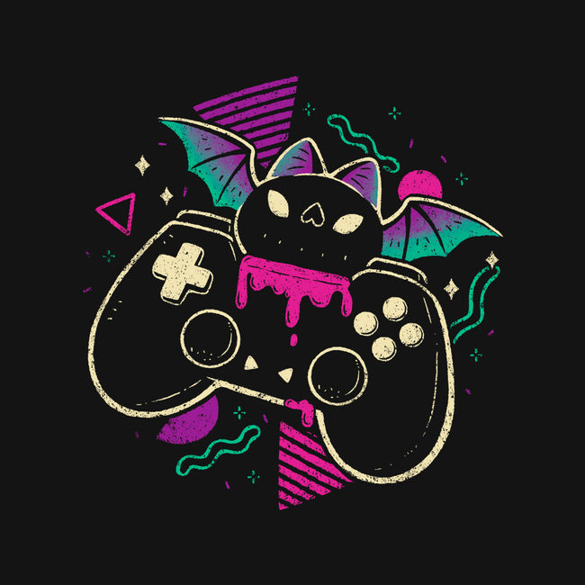 Creepy Cute Gamer Bat-Womens-Basic-Tee-xMorfina