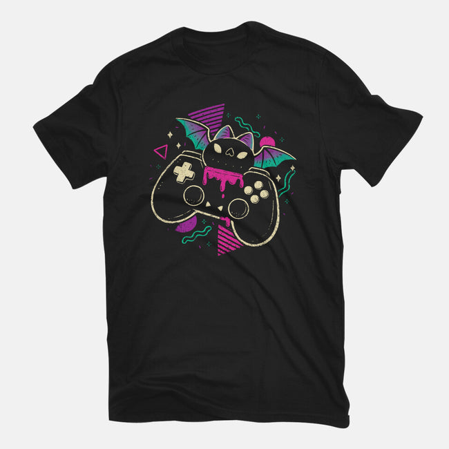 Creepy Cute Gamer Bat-Mens-Basic-Tee-xMorfina