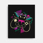 Creepy Cute Gamer Bat-None-Stretched-Canvas-xMorfina