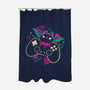 Creepy Cute Gamer Bat-None-Polyester-Shower Curtain-xMorfina