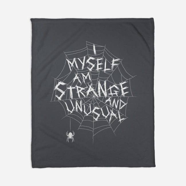 Strange And Unusual Web-None-Fleece-Blanket-Nemons