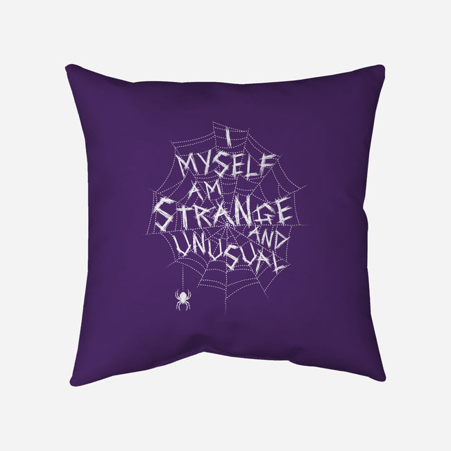 Strange And Unusual Web-None-Removable Cover w Insert-Throw Pillow-Nemons