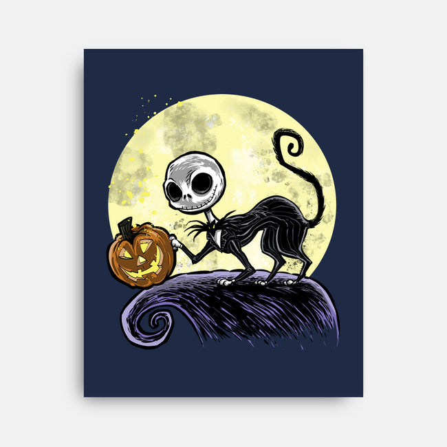 The Game Before Halloween-None-Stretched-Canvas-zascanauta