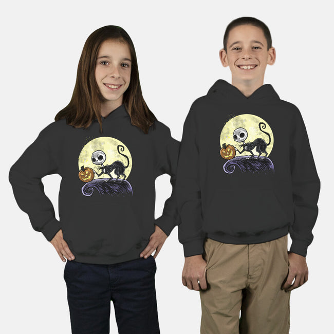 The Game Before Halloween-Youth-Pullover-Sweatshirt-zascanauta