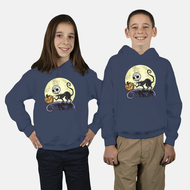 The Game Before Halloween-Youth-Pullover-Sweatshirt-zascanauta