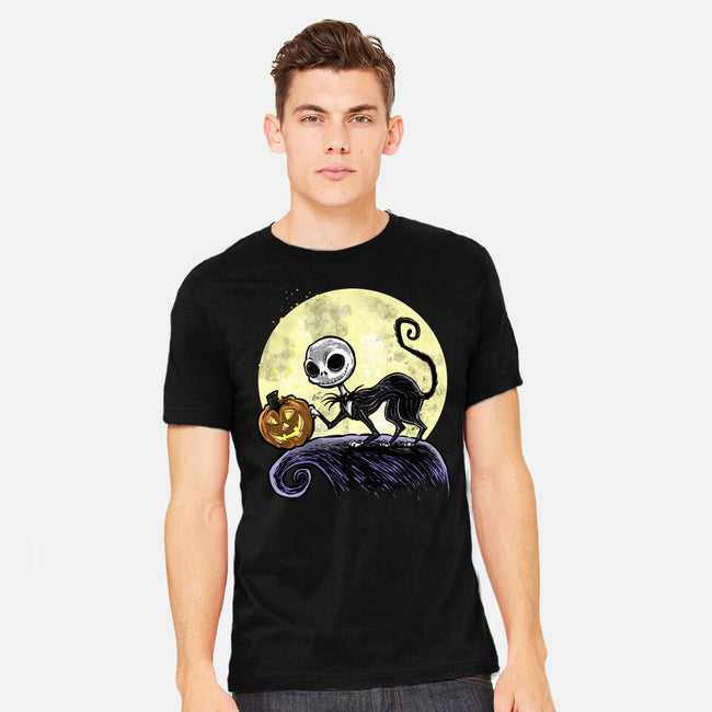 The Game Before Halloween-Mens-Heavyweight-Tee-zascanauta