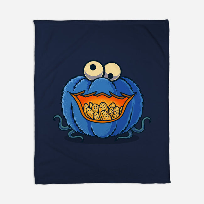 The Pumpkin Monster-None-Fleece-Blanket-erion_designs