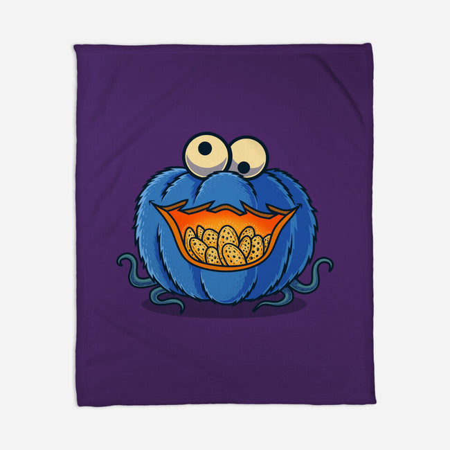 The Pumpkin Monster-None-Fleece-Blanket-erion_designs