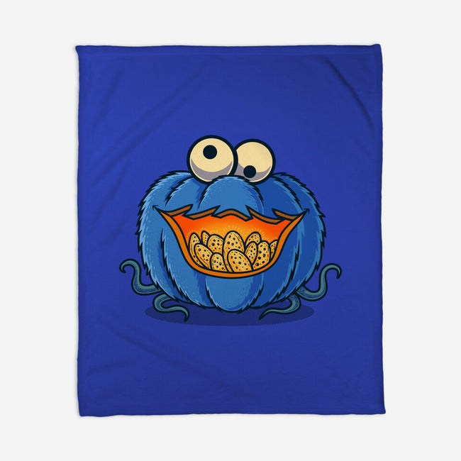 The Pumpkin Monster-None-Fleece-Blanket-erion_designs