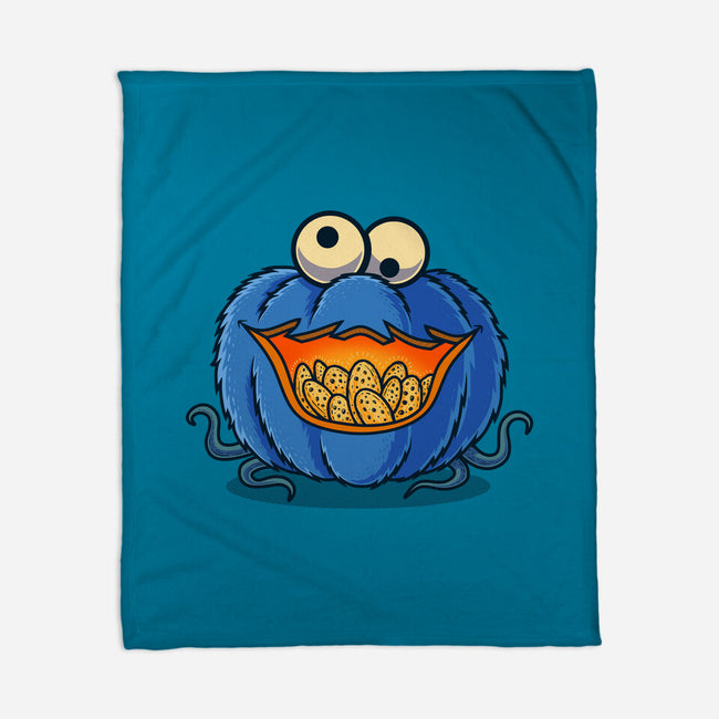 The Pumpkin Monster-None-Fleece-Blanket-erion_designs