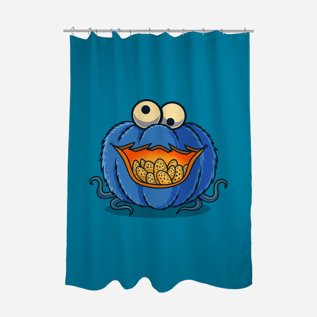 The Pumpkin Monster-None-Polyester-Shower Curtain-erion_designs