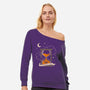 Halloween Is Near-Womens-Off Shoulder-Sweatshirt-dfonseca