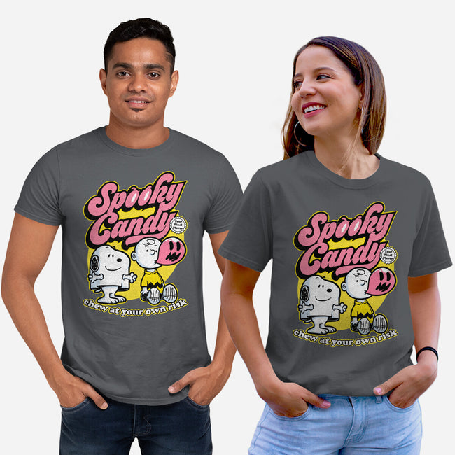 Spooky Beagle Candy-Unisex-Basic-Tee-Studio Mootant