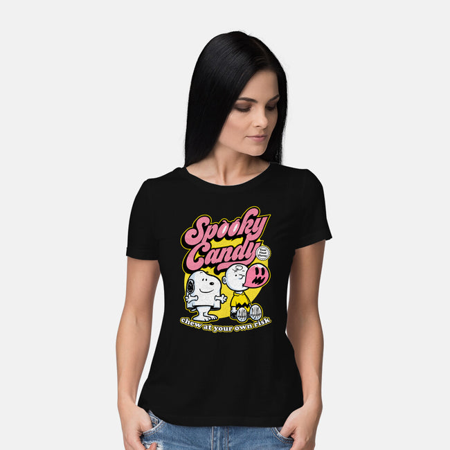 Spooky Beagle Candy-Womens-Basic-Tee-Studio Mootant