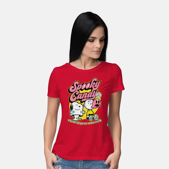 Spooky Beagle Candy-Womens-Basic-Tee-Studio Mootant