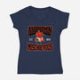 Autumn Mischievous-Womens-V-Neck-Tee-Hafaell