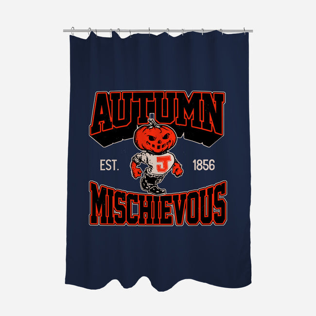 Autumn Mischievous-None-Polyester-Shower Curtain-Hafaell