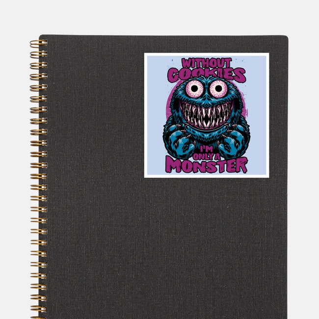 Monster Without Cookies-None-Glossy-Sticker-Studio Mootant