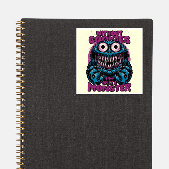 Monster Without Cookies-None-Glossy-Sticker-Studio Mootant