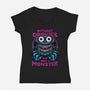 Monster Without Cookies-Womens-V-Neck-Tee-Studio Mootant