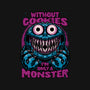 Monster Without Cookies-Womens-V-Neck-Tee-Studio Mootant